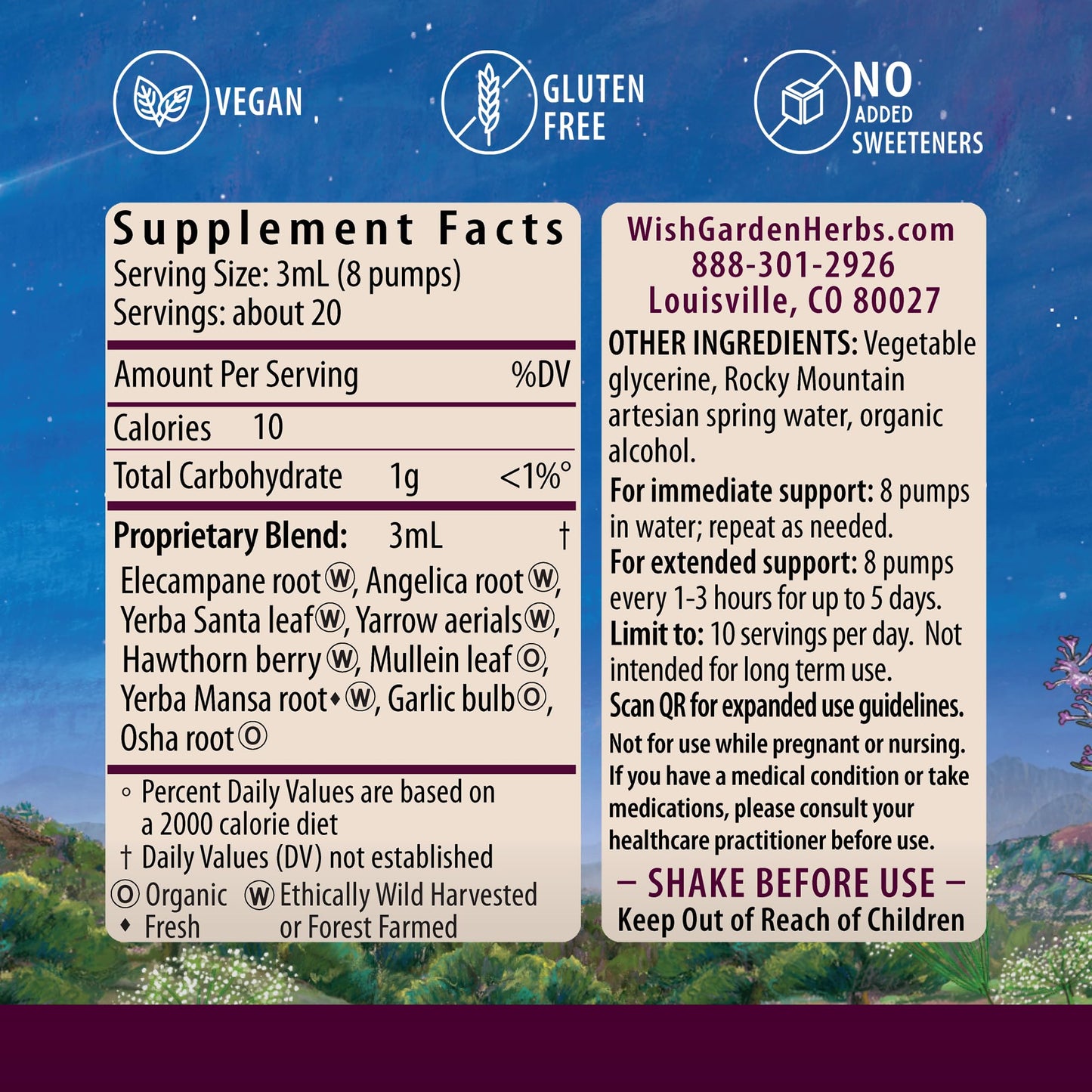 WishGarden Herbs Deep Lung & Bronchial Support - Natural Lung Support Supplement WishGardenBuy Supplements Australia