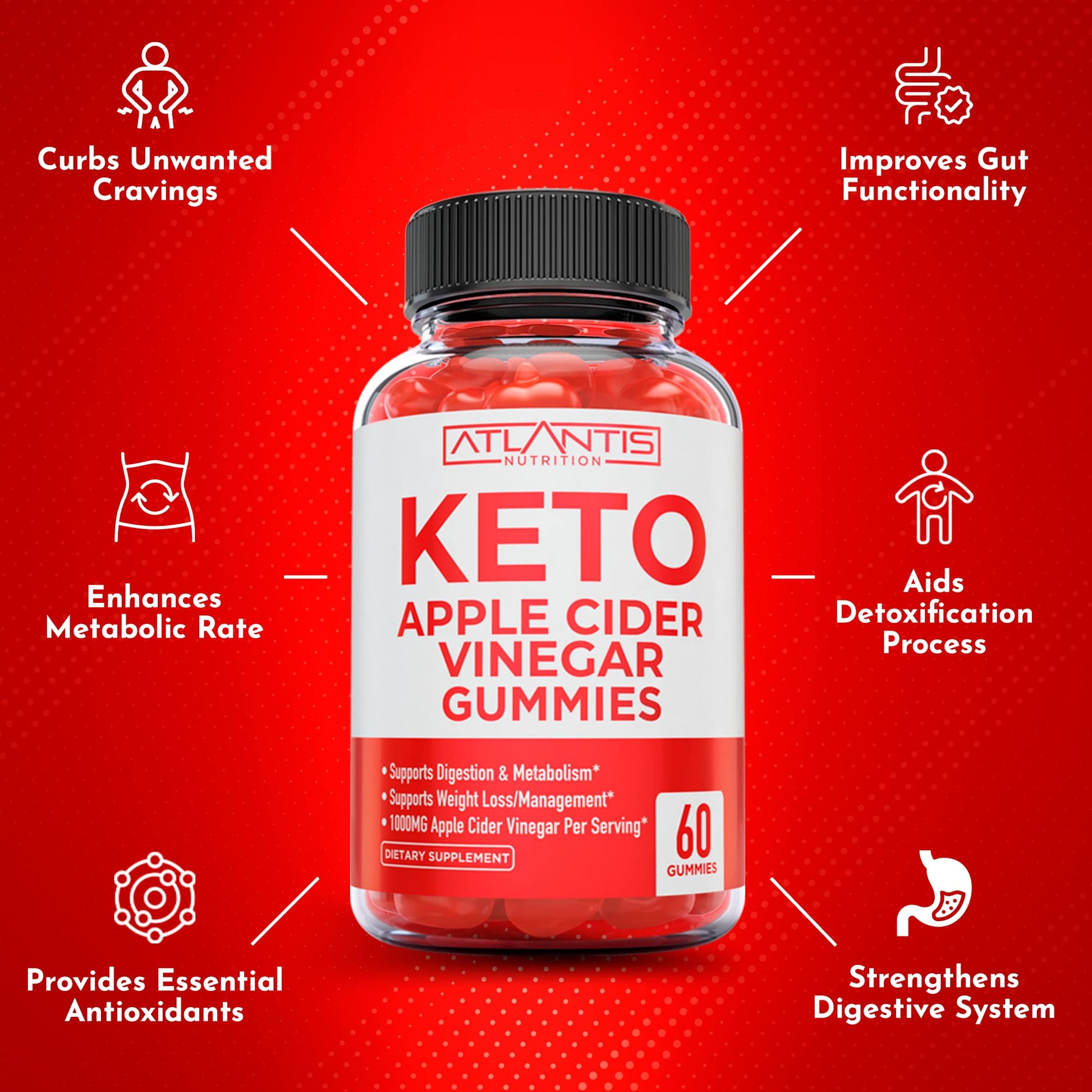 Keto ACV Gummies for Weight Loss - Apple Cider Vinegar Keto ACV Gummies Formulated Atlantis NutritionBuy Supplements Australia