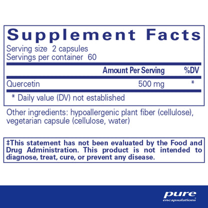 Pure Encapsulations Quercetin -  120 Capsules