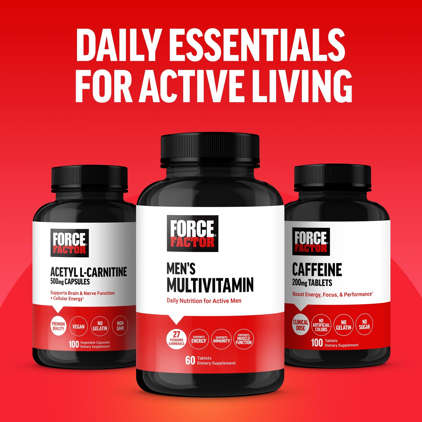 Force Factor Men’s Multivitamins, Multivitamin for Men Plus Amino Acids Supplement with 27 Vitamins and Minerals, and Phytonutrients to Support Energy, and Immunity, 60 Tablets Force FactorBuy Supplements Australia