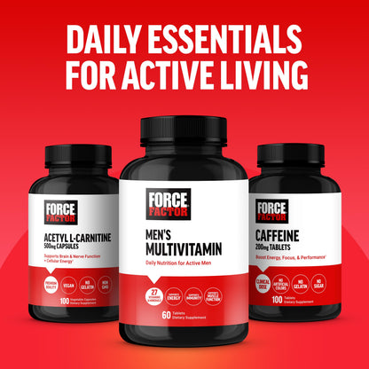 Force Factor Men’s Multivitamins, Multivitamin for Men Plus Amino Acids Supplement with 27 Vitamins and Minerals, and Phytonutrients to Support Energy, and Immunity, 60 Tablets Force FactorBuy Supplements Australia