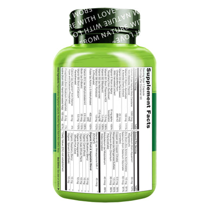 NATURELO Mens Multivitamins - One Daily Multivitamin for Men with Vitamins, Minerals & Organic Whole Foods, Boost Energy & Health,