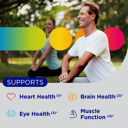 Centrum Minis Silver Multivitamin for Men 50 Plus, Multivitamin/Multimineral Supplement, Vitamin D3, B-Vitamins and Zinc, Non-GMO Ingredients, Supports Memory