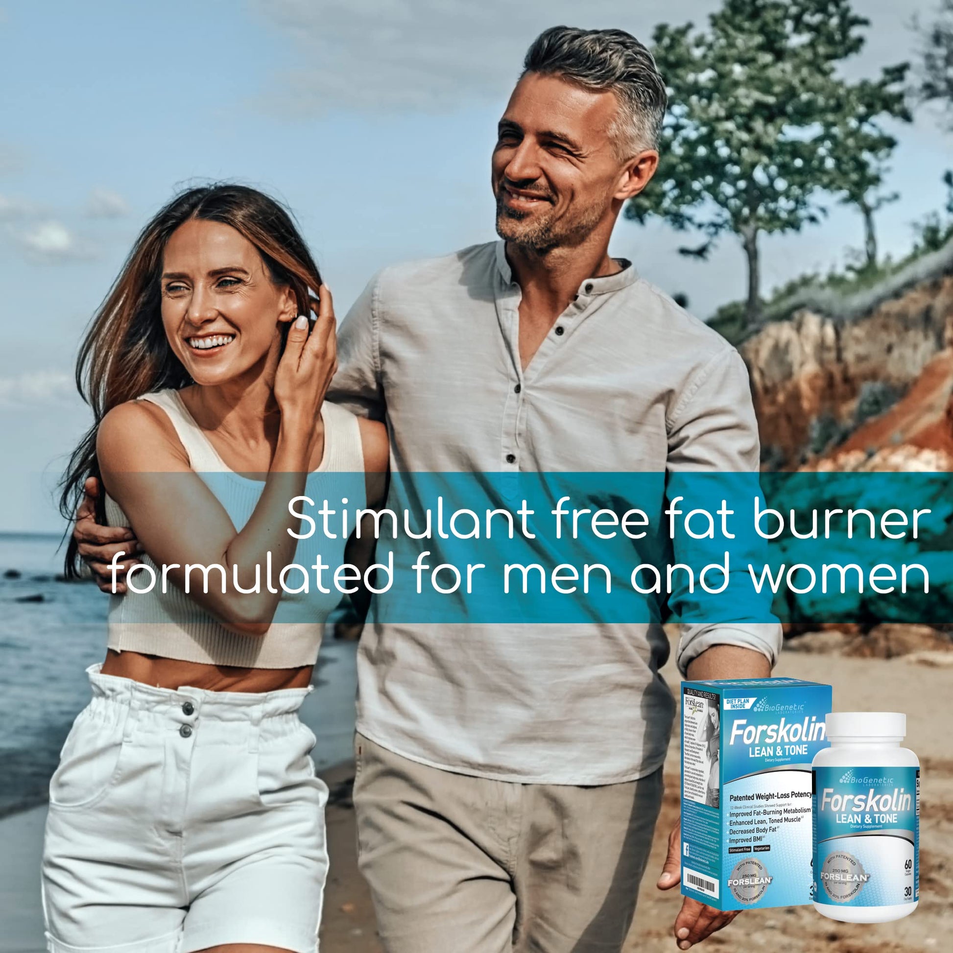 BioGenetic Labs Forskolin Lean & Tone - Weight Loss Pills - Body Toning Formula Fat Burner BioGenetic LaboratoriesBuy Supplements Australia