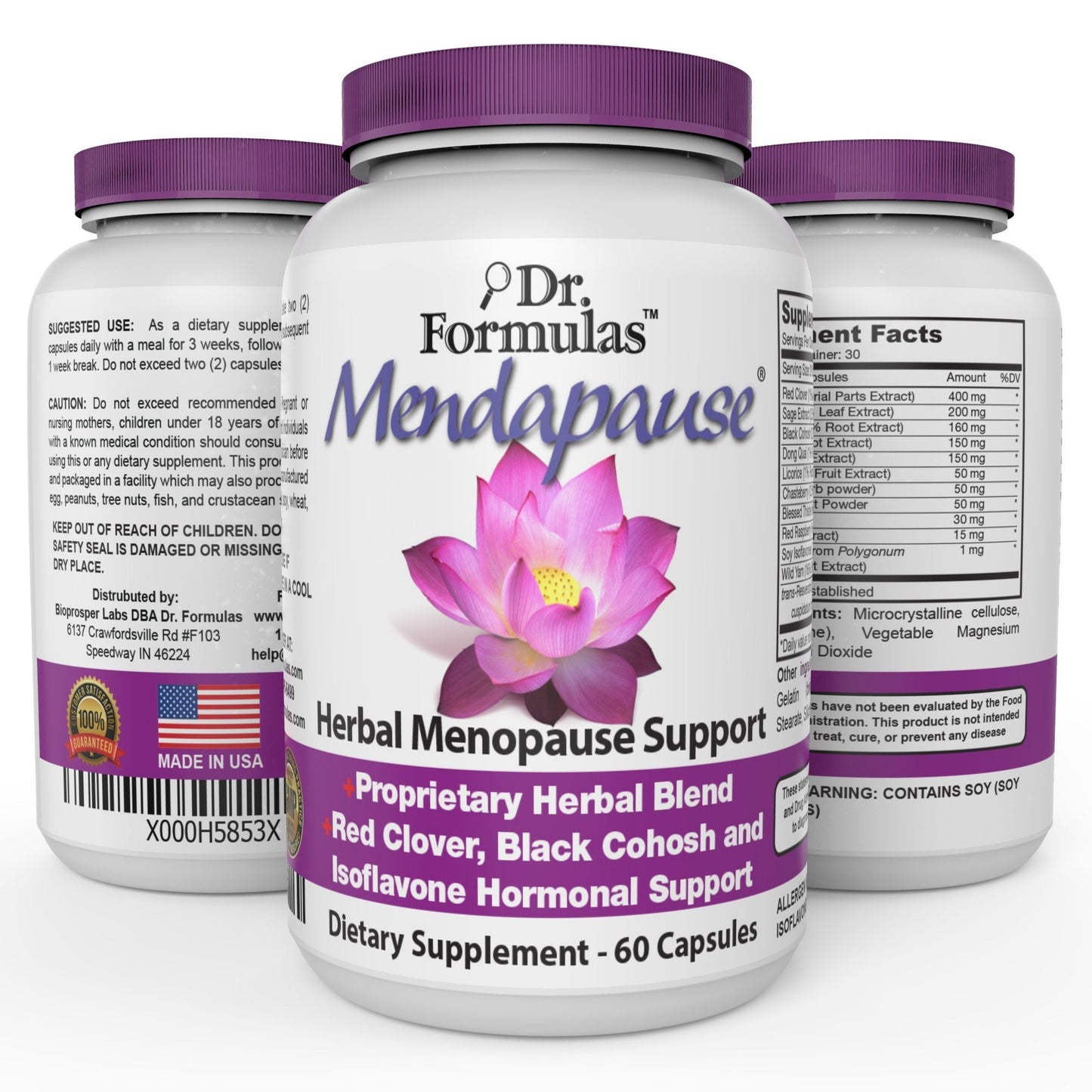 DrFormulas Menopause Supplement for Hot Flashes, Night Sweats 60 Count