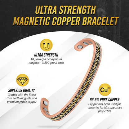 MagnetRX® Women's Copper Bracelet – Effective 99.9% Pure Copper Magnetic Therapy Bracelets MagnetRXBuy Supplements Australia