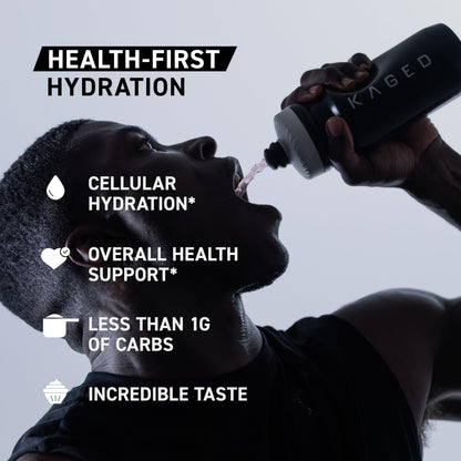 Kaged Electrolyte Hydration Powder Hydracharge Apple Limeade Sports Drink for Men and Women Pre, Post, Intra Workout Supplement 60 Servings KagedBuy Supplements Australia