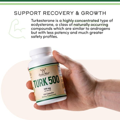 Turkesterone Supplement 500mg, 120 Capsules (Ajuga Turkestanica Extract Std. to 10% Turkesterone) Similar to Ecdysterone for Men's Health Support (Manufactured and Tested in the USA) by Double Wood Double Wood SupplementsBuy Supplements Australia