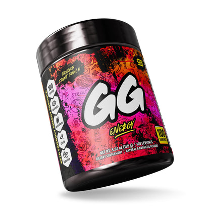 Gamer Supps GG Energy - Dragonfruit Punch (100 Servings) - Keto Friendly Gaming Energy and Nootropic Blend, Sugar Free + Organic Caffeine + Vitamins, Powder Drink Gamer SuppsBuy Supplements Australia