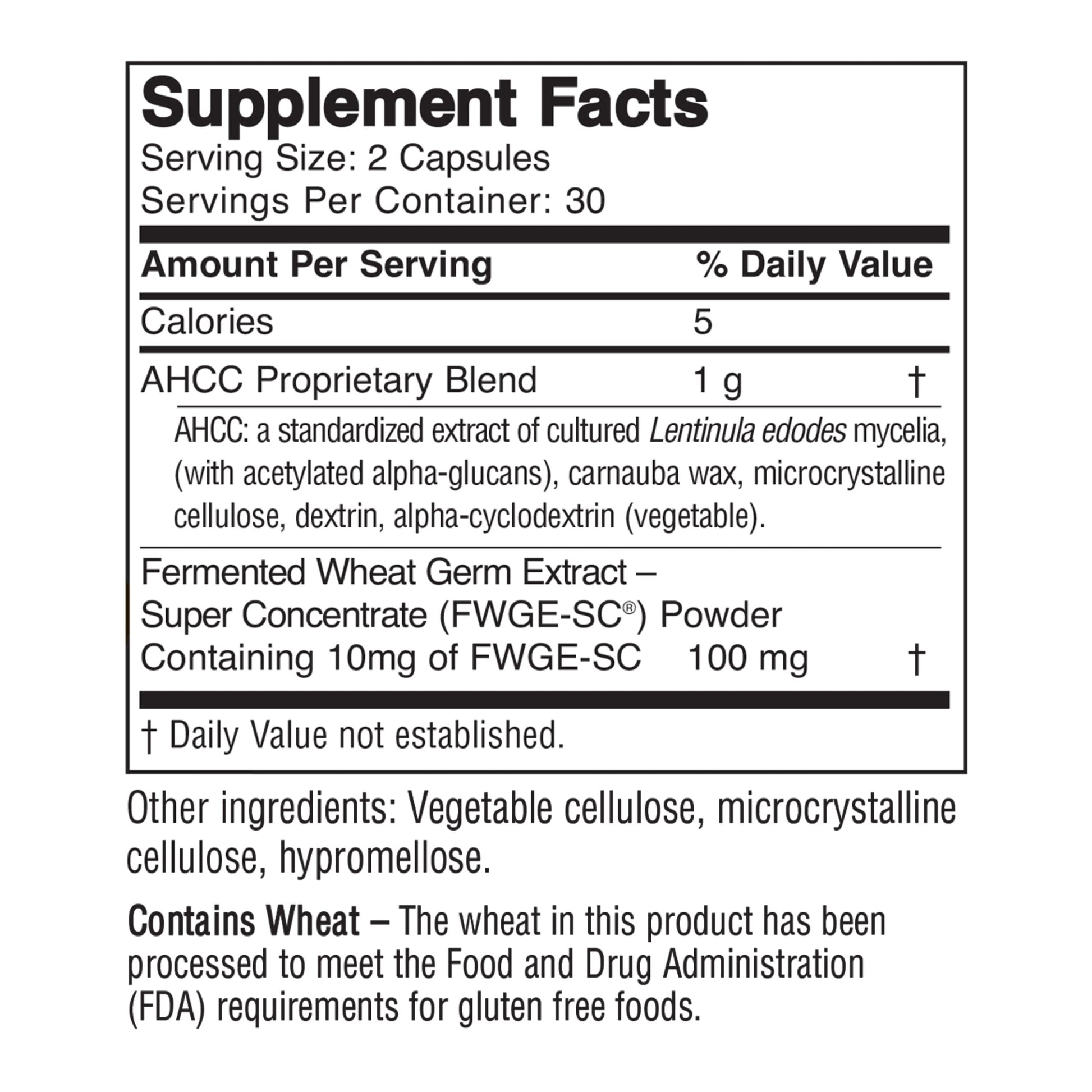 American BioSciences ImmPower Plus, AHCC & Fermented Wheat Germ Extract Herbal Supplement, 550mg per Capsule for Immune Support, Maintains Natural Killer Cell Activity, Pack of 1, 60 Veggie Capsules American BioSciencesBuy Supplements Australia