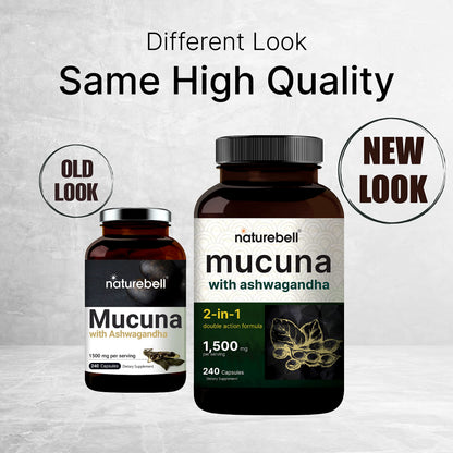 2 Pack NatureBell Mucuna Pruriens Capsules, 1500mg Per Serving, Made with Mucuna NatureBellBuy Supplements Australia