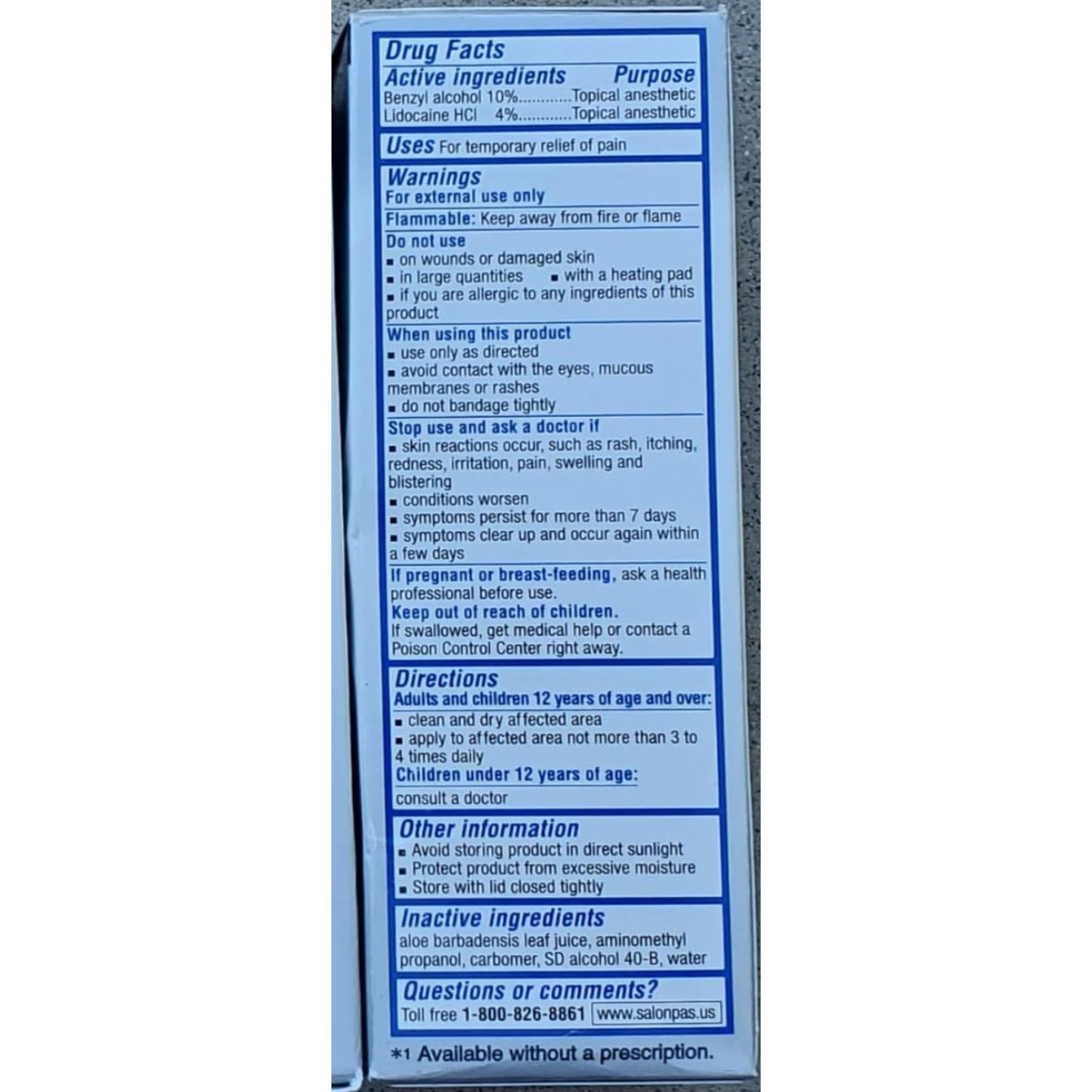 Salonpas LIDOCAINE Plus Liquid (Pack of 4) SalonpasBuy Supplements Australia