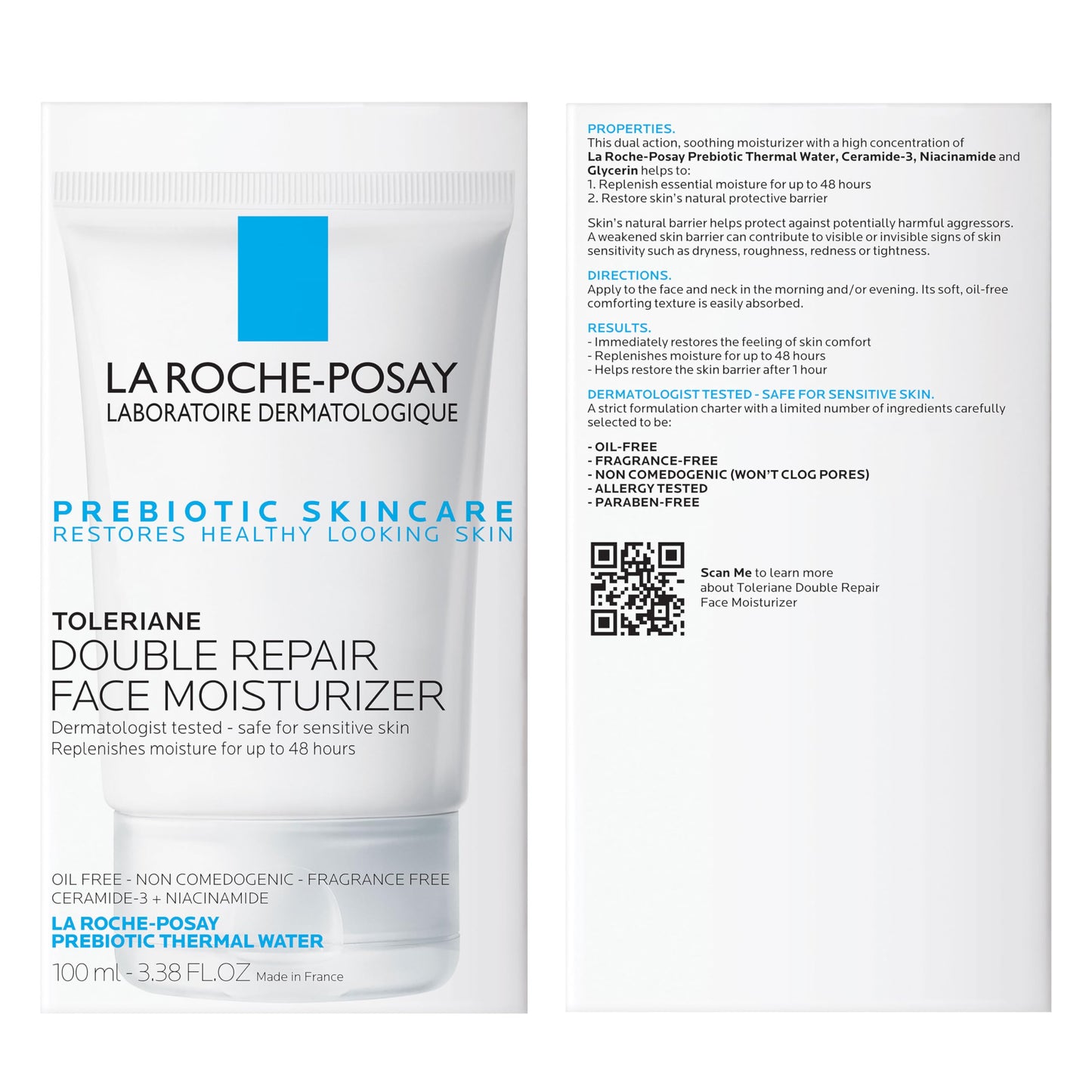 La Roche-Posay Toleriane Double Repair Face Moisturizer, Daily Moisturizer Face Cream