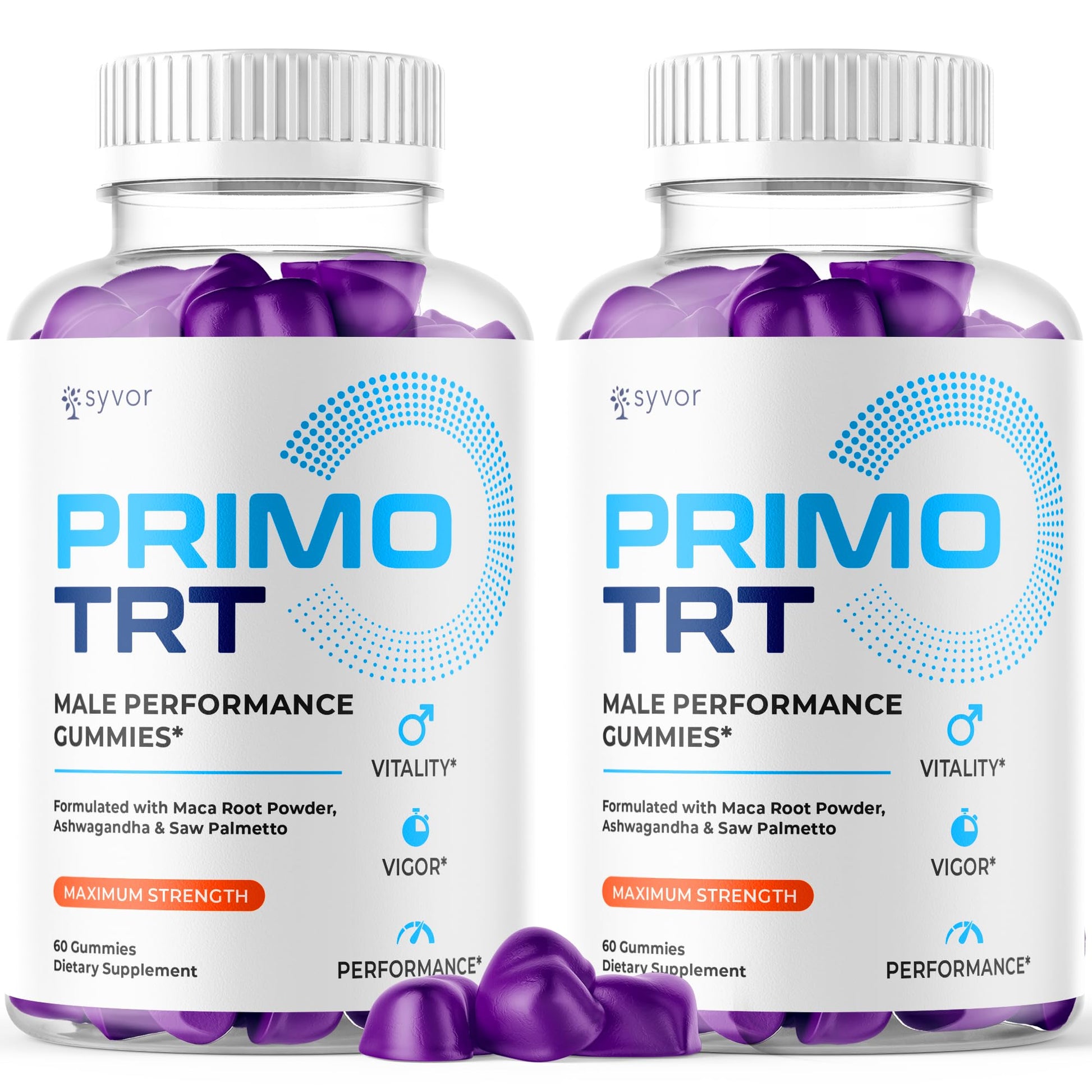 (2 Pack) Primo TRT Gummies for Men, Official Primo TRT Male Performance Gummys with Maximum Strength Ingredients, Advanced PrimoTRT Male Health Support Supplement with Premium Vitamins (120 Gummies) S.O LabsBuy Supplements Australia