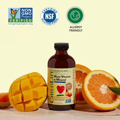 CHILDLIFE ESSENTIALS Kids Multivitamin & Mineral - Kids Vitamins, Liquid Multivitamin for Kids, Toddler Multivitamins, Liquid Vitamins, Baby Multivitamin - Natural Orange & Mango, 8 Fl Oz (Pack of 2) CHILDLIFE ESSENTIALSBuy Supplements Australia