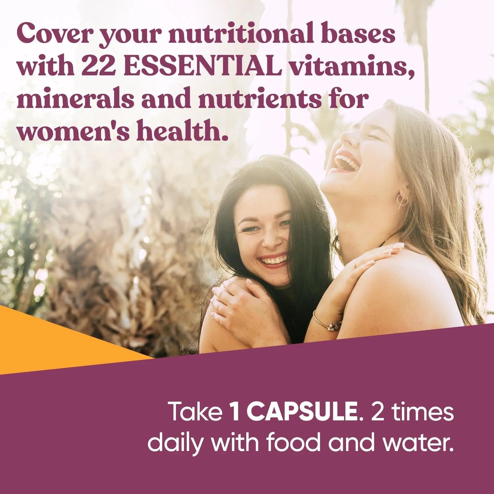 Next Gen Multivitamin for Women – 22 Optimized Vitamins for Immunity, Beauty, Brain, Energy, Bones and Heart – Vitamin C, D, E, K, Iron, B6 and DHA Eu Natural