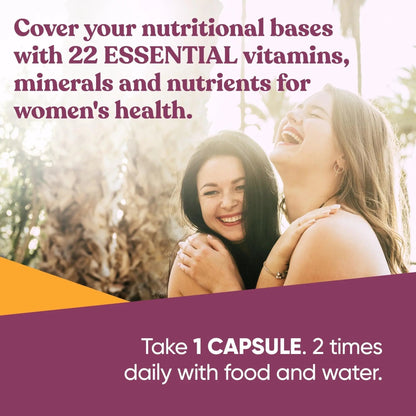 Next Gen Multivitamin for Women – 22 Optimized Vitamins for Immunity, Beauty, Brain, Energy, Bones and Heart – Vitamin C, D, E, K, Iron, B6 and DHA Eu Natural