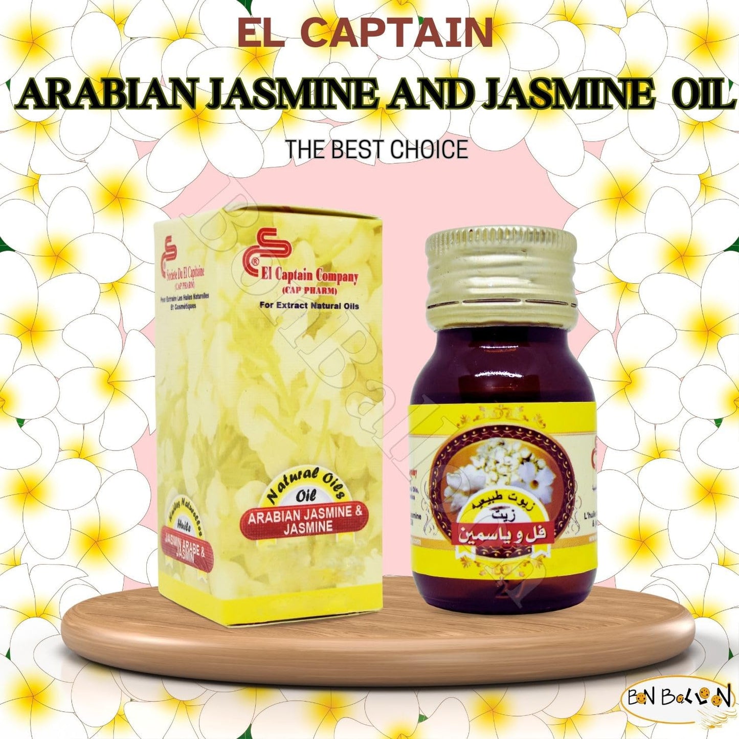 1 Pack Pure & Natural Jasmine Oil Cold Pressed El Captain Elcaptain Natural Concentrated Crude bonballoonBuy Supplements Australia