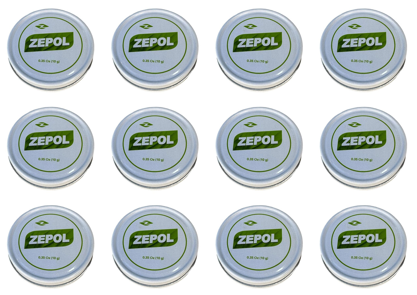 Zepol Original - Long-Lasting Topical Analgesic Ointment for Muscles, Joints, Backache, Sprains, and Strains - Pack of 12 Cans, 0.35 oz Each ZepolBuy Supplements Australia