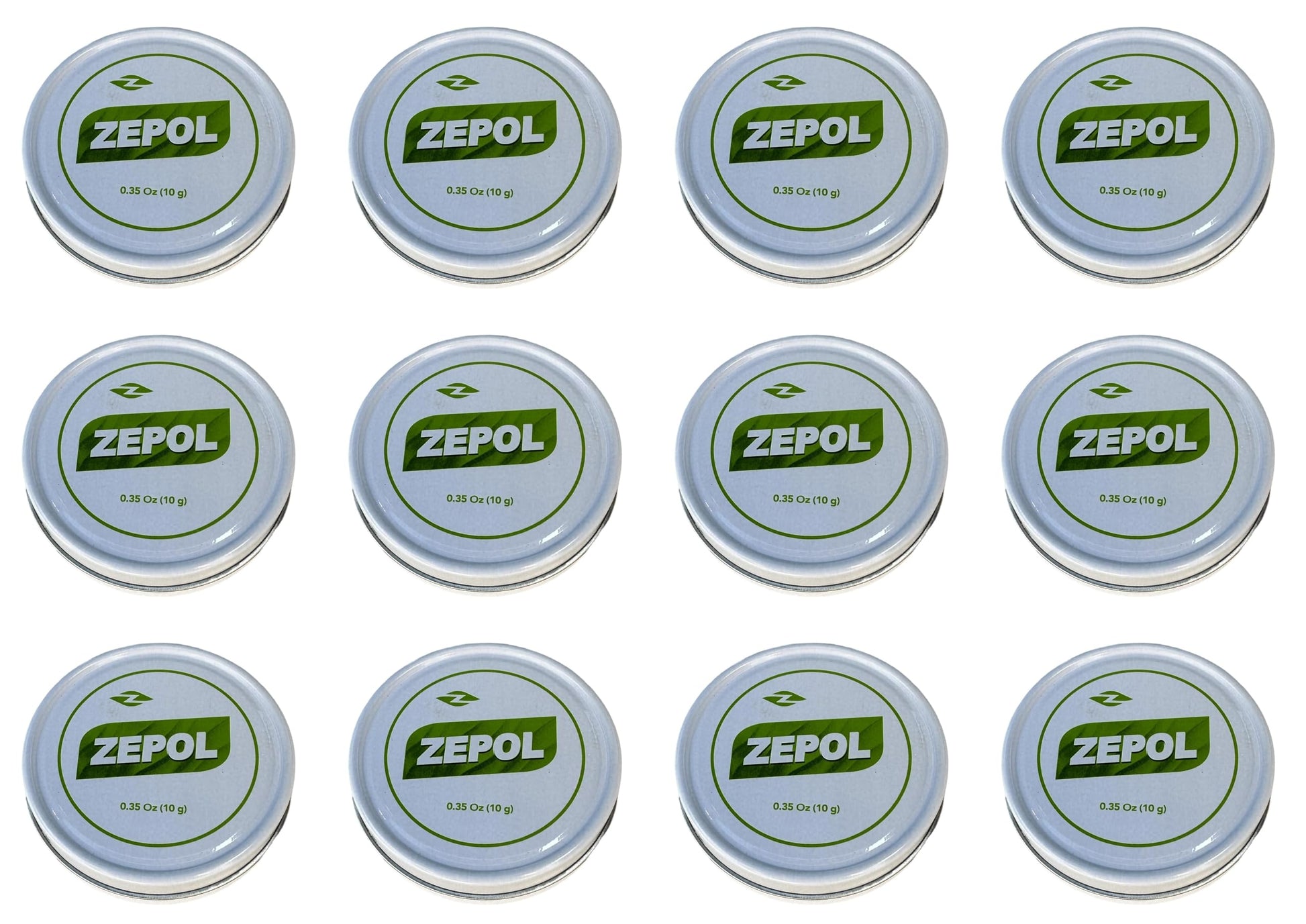 Zepol Original - Long-Lasting Topical Analgesic Ointment for Muscles, Joints, Backache, Sprains, and Strains - Pack of 12 Cans, 0.35 oz Each ZepolBuy Supplements Australia