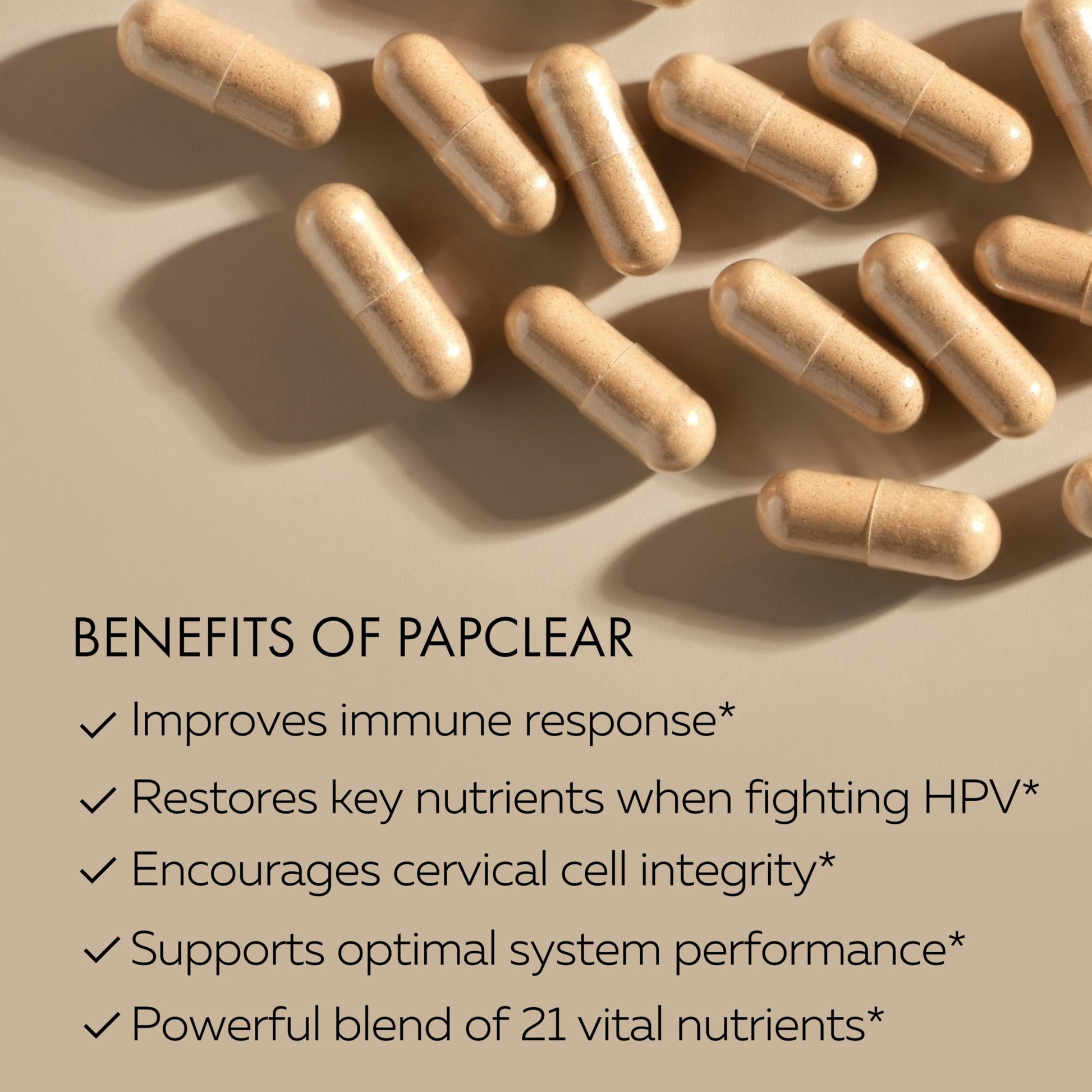 PAPCLEAR Physician Formulated | All Natural Immune Support Supplement | Advanced Powerful Immunity Booster | 21 Vitamins & Nutrients with Organic Shiitake Mushroom & Lycopene | 90 Capsules | Pack of 1 HPD RxBuy Supplements Australia