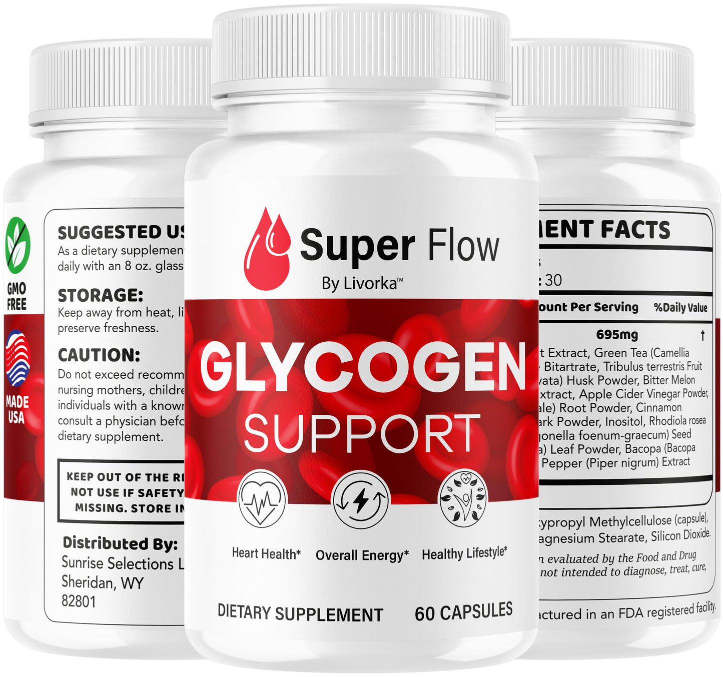 (2 Pack) Super Flow Glycogen Capsules - Official SuperFlow Advanced Glycogen Support Pills - Maximum Strength, Natural Formula Vitamins for Overall Health & Wellness Reviews, 120 Capsules for 2 Months LIVORKABuy Supplements Australia