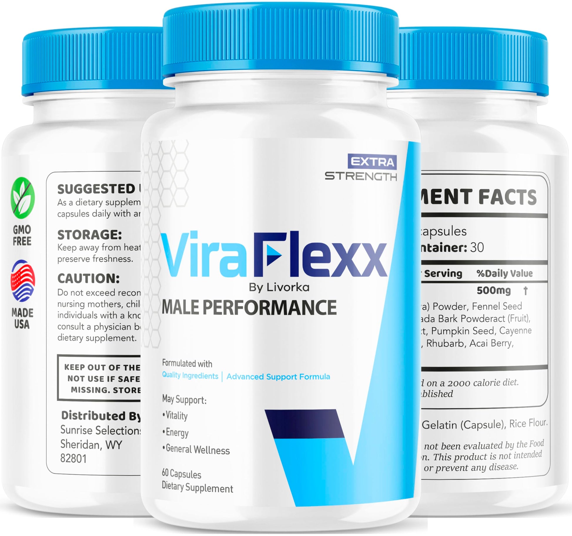 LIVORKA (3 Pack) ViraFlexx Capsules, ViraFlexx Advanced Support Formula Pills, Vira Flexx Pills (180 Capsules) LIVORKABuy Supplements Australia