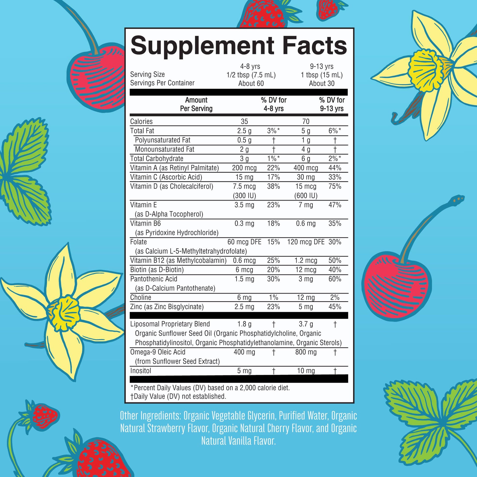 MaryRuth Organics Kids Multivitamin Liposomal | Vegan, Sugar-Free Vitamins for Kids | Ages 4+ | 2 Month Supply | 15.22 Fl Oz MaryRuth OrganicsBuy Supplements Australia