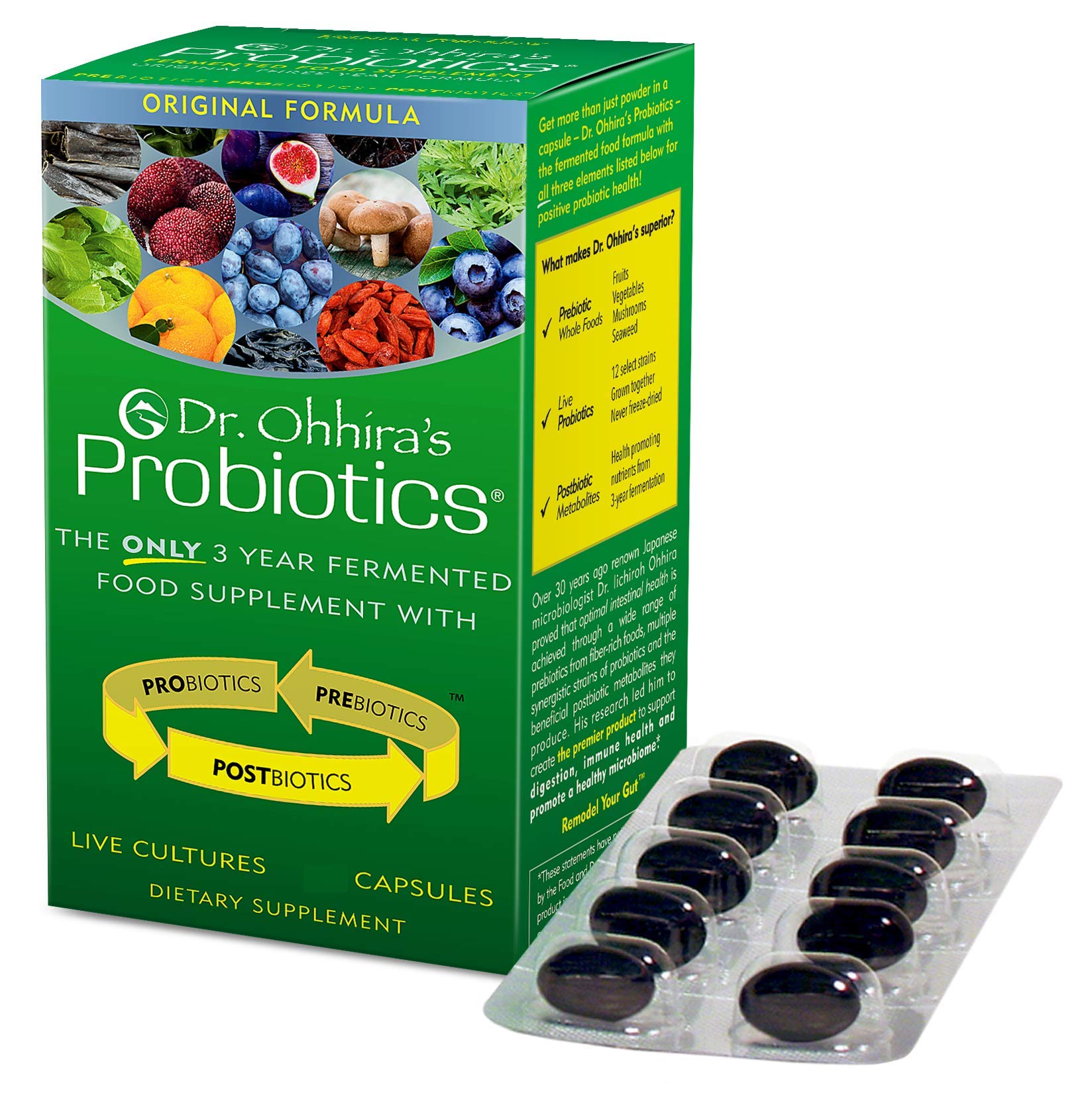 Essential Formulas Dr. Ohhira’s Probiotics Original Formula with 3 Year Fermented Prebiotics, 13 strains LAB Probiotics and Postbiotic Metabolites, 100 Capsules Essential FormulasBuy Supplements Australia