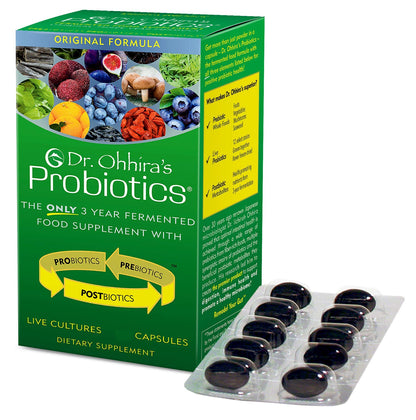 Essential Formulas Dr. Ohhira’s Probiotics Original Formula with 3 Year Fermented Prebiotics, 13 strains LAB Probiotics and Postbiotic Metabolites, 100 Capsules Essential FormulasBuy Supplements Australia