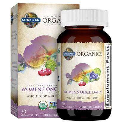 Garden of Life Organics Vitamins for Women 40+ - 60 Tablets and Once Daily Multi - 30 Tablets Garden of LifeBuy Supplements Australia