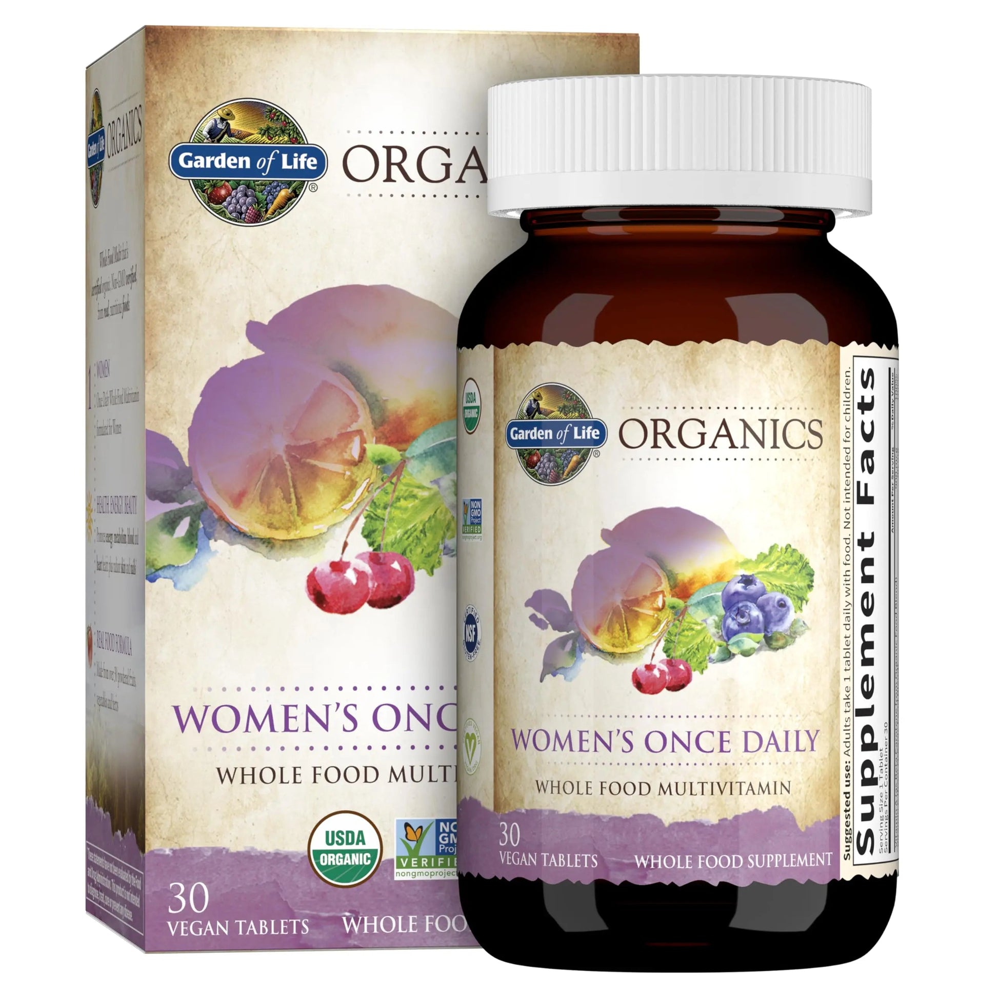 Garden of Life Women's Multivitamin & Organic Multivitamin Bundle, 60 Count Garden of LifeBuy Supplements Australia
