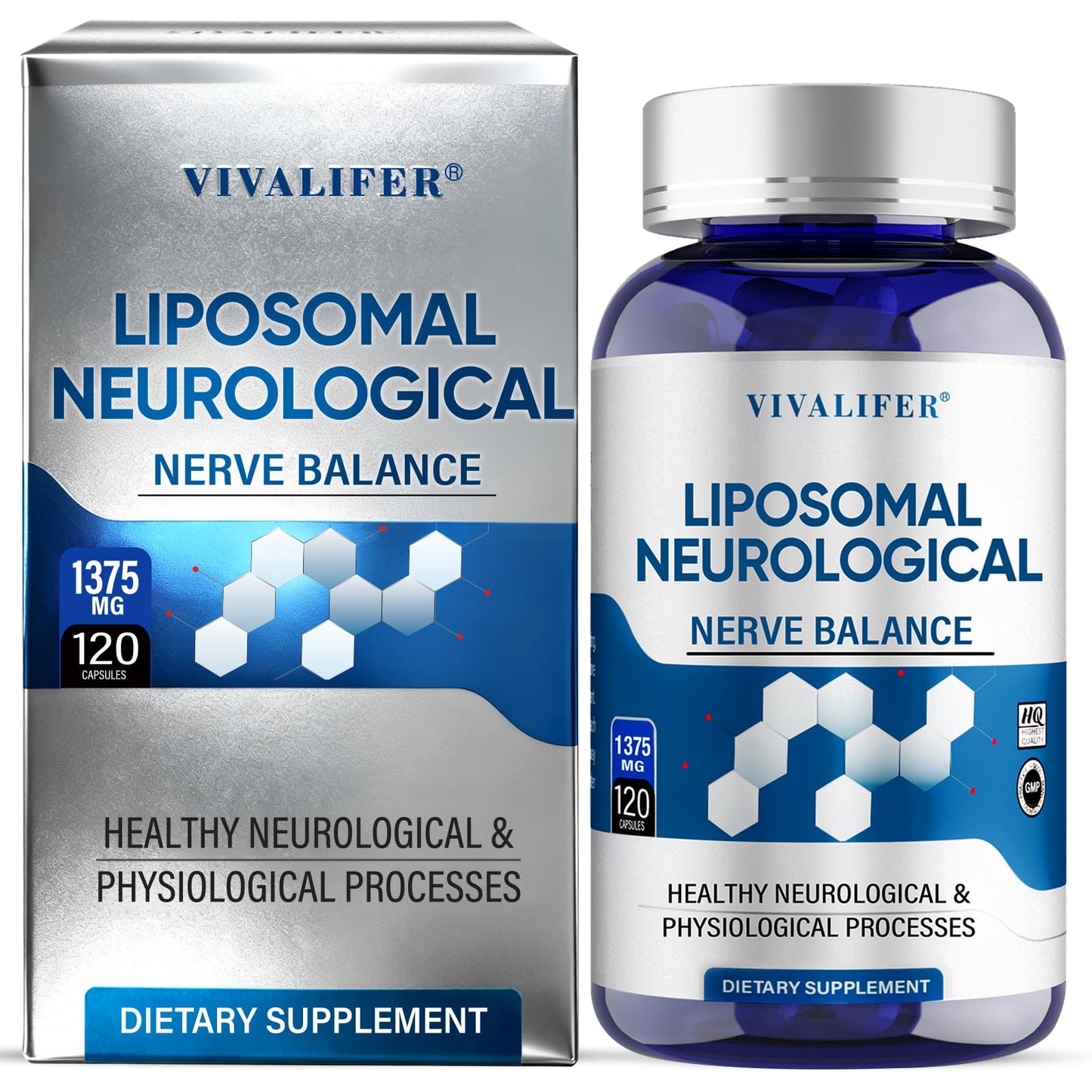DQQI Migraine Relief Supplement | 120 Capsules Liposomal Neurological Health Formula with Magnesium Glycinate, Riboflavin (Vitamin B2) & Feverfew | Daily Brain Function DQQIBuy Supplements Australia