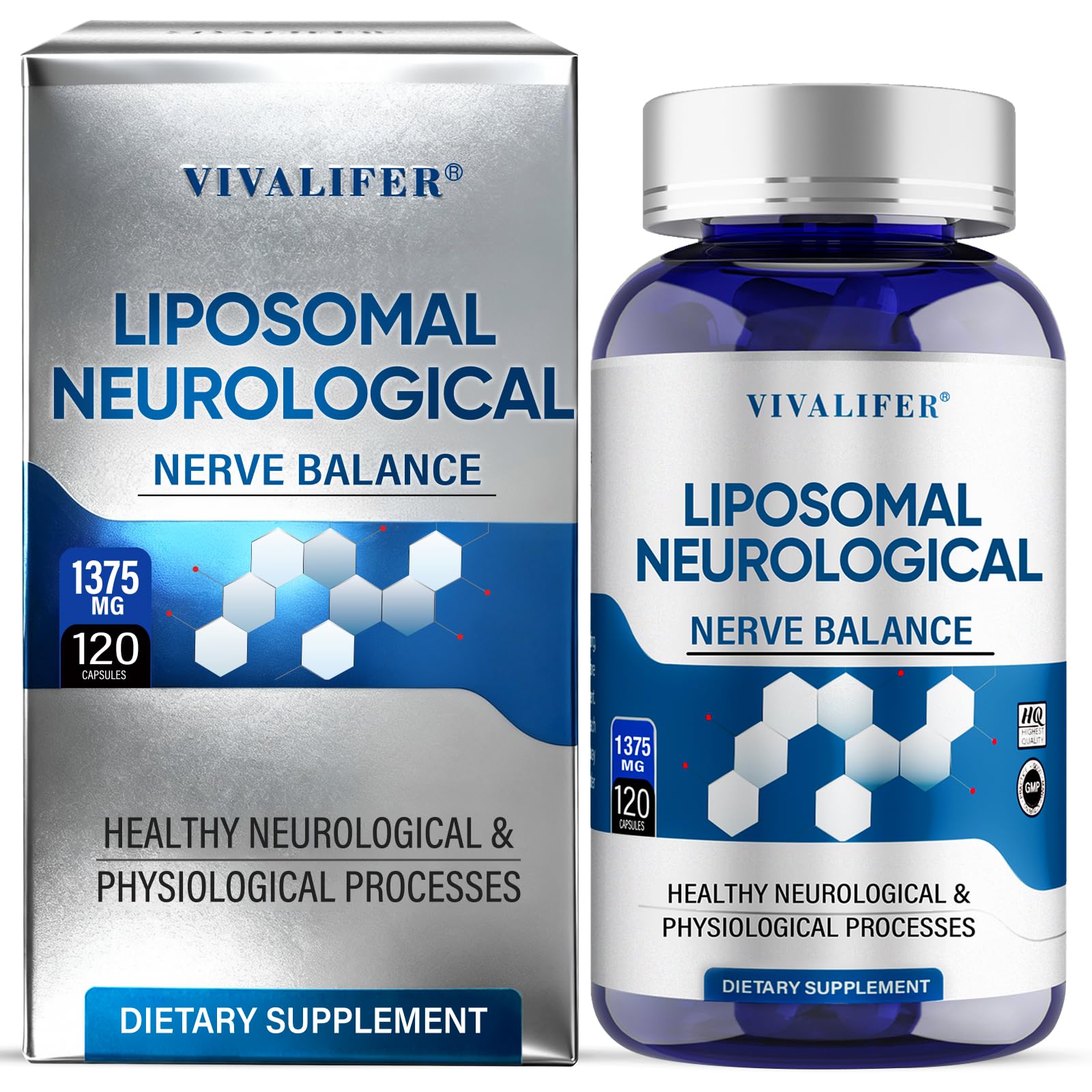DQQI Migraine Relief Supplement | 120 Capsules Liposomal Neurological Health Formula with Magnesium Glycinate, Riboflavin (Vitamin B2) & Feverfew | Daily Brain Function DQQIBuy Supplements Australia