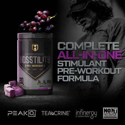 HOSSTILE Hosstility Pre Workout, All-in-One Pre Workout Powder for Men and Women HOSSTILEBuy Supplements Australia