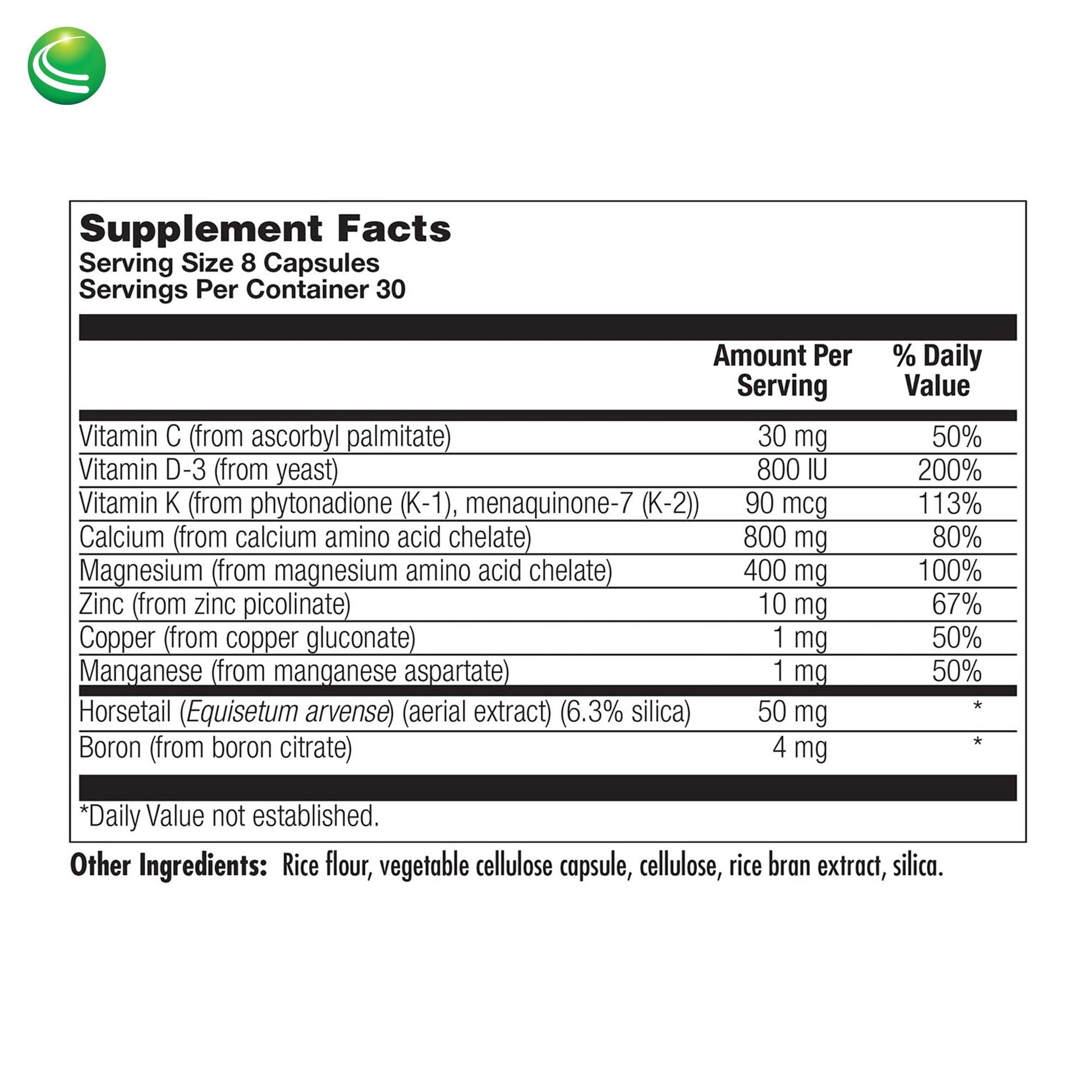 Nutra Biogenesis Osteogenesis - Bone Health Supplements for Women & Men, Vitamin D3 K2 & Calcium for Bone Density & Healing, Minerals Zinc, Magnesium & Boron - 240 Veggie Capsules Nutra BioGenesisBuy Supplements Australia