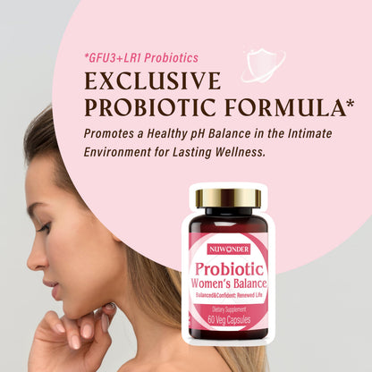 NUWONDER Women's probiotic - Natural Vaginal Support Supplement, Balanced & Confident NUWONDERBuy Supplements Australia