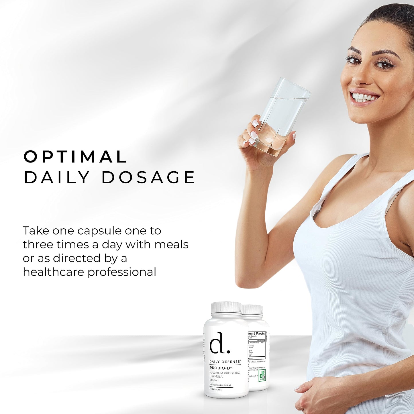 Daily Defense Probiotic Immune Support Supplement - Daily Probiotics for Men with Constipation & Gas - Digestion and Bloating Supplement & Probiotics for Women - 60 Capsules, PROBIO-D Daily DefenseBuy Supplements Australia