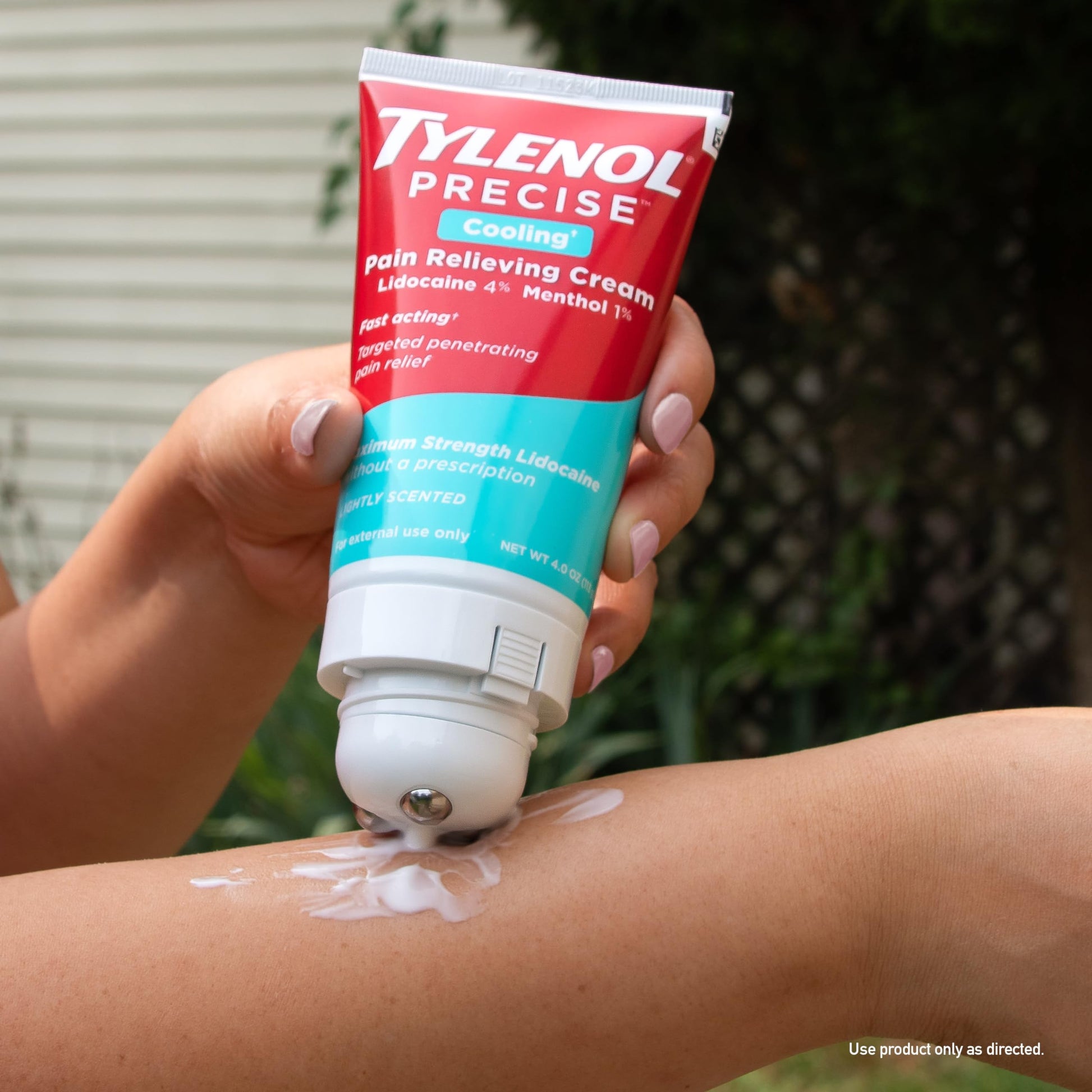 Tylenol Precise Cooling Cream, Strong Pain Relief with Fast-Acting Sensation, 4% Lidocaine, 1% Menthol, Maximum OTC Strength Relief for Back, Muscle & Joint, Numbing Cream Rollerball Applicator, 4 oz TylenolBuy Supplements Australia