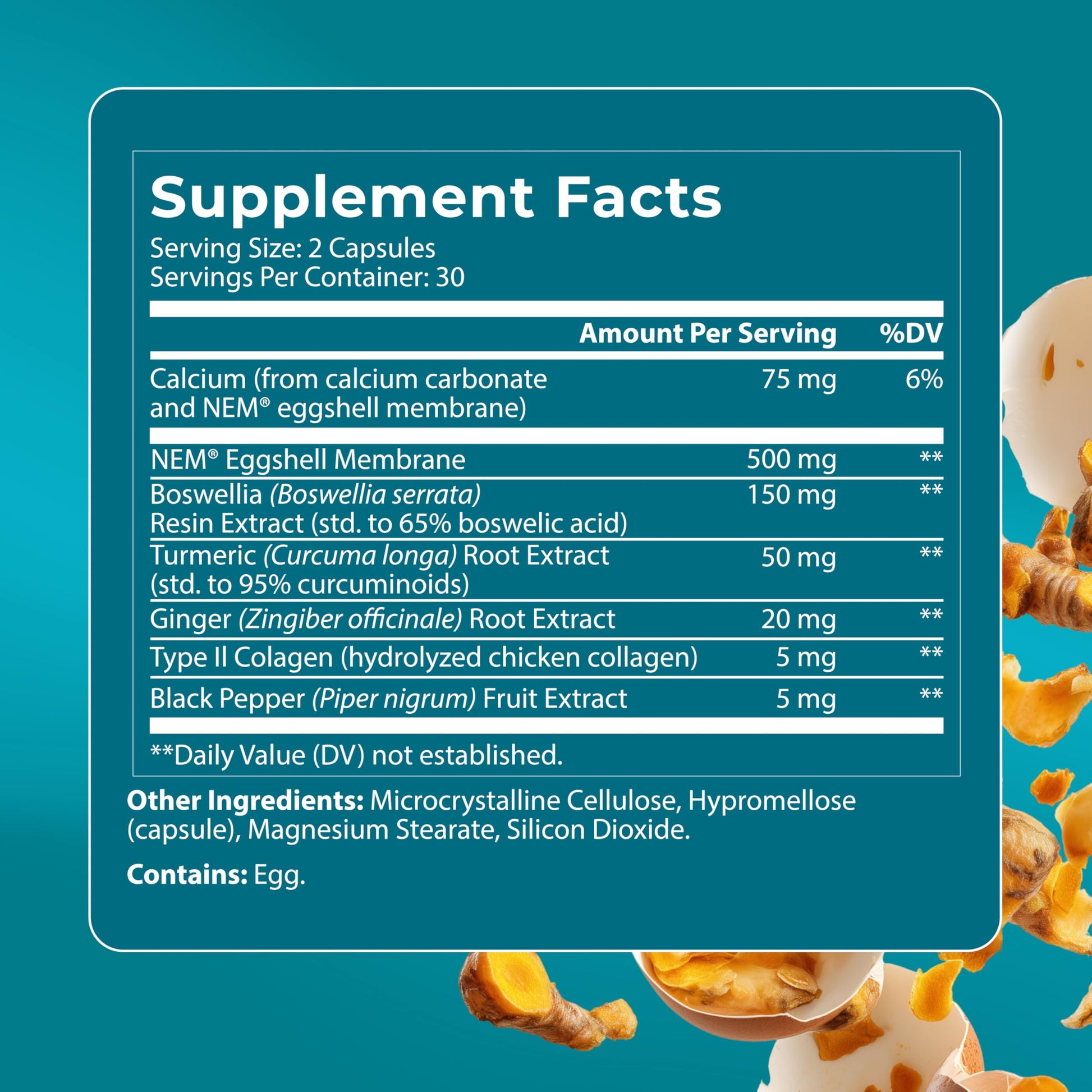 PUREHEALTH RESEARCH Joint Support NEM Eggshell Membrane with Boswellia Extract, Calcium & Turmeric, 60 Capsules PUREHEALTH RESEARCHBuy Supplements Australia