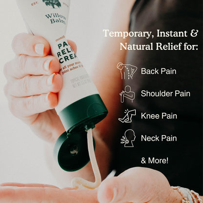 Nature's Willow Willow Balm Natural Pain Relief Cream for Muscles & Joints | Fast-Acting with Willow Bark & Menthol | Free from Artificial Fragrances & Dyes | 1-Pack | 3.5 fl oz Nature's WillowBuy Supplements Australia