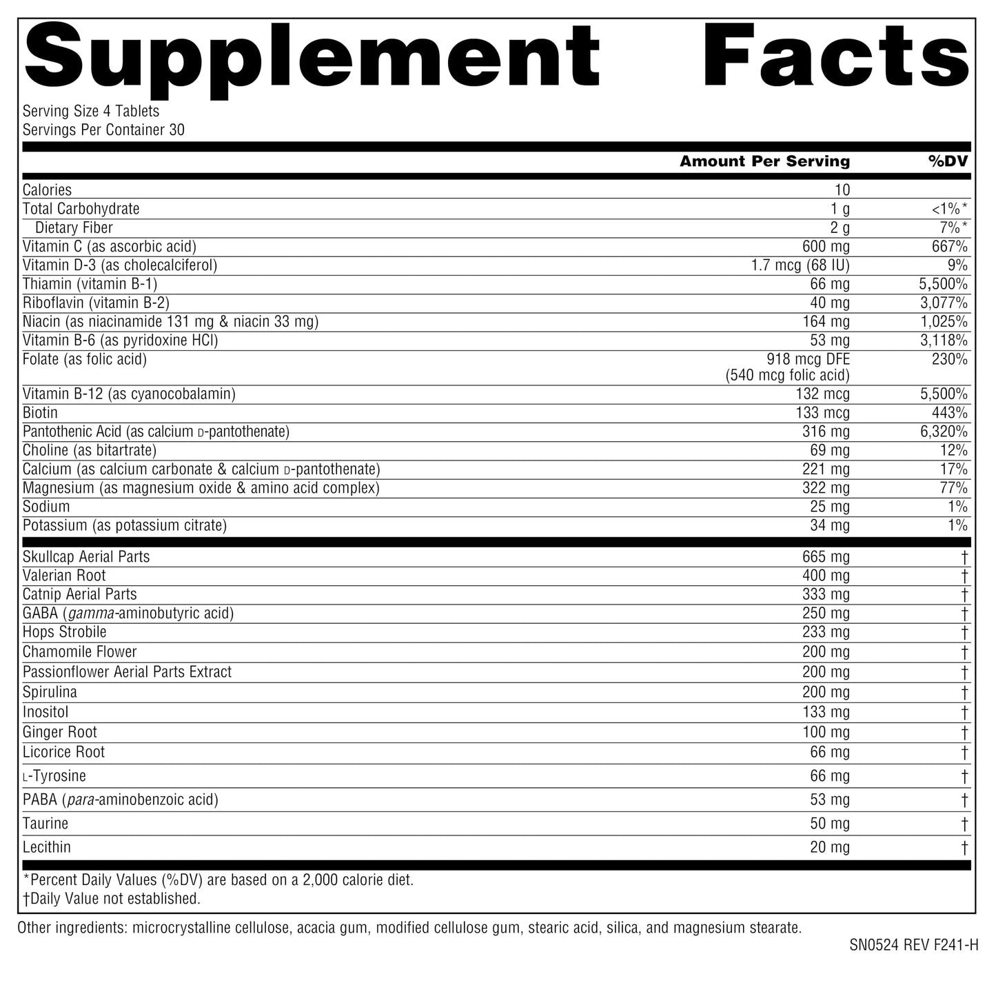 Source Naturals Hi-Stress B&C with Herbs - 120 Tablets Source NaturalsBuy Supplements Australia