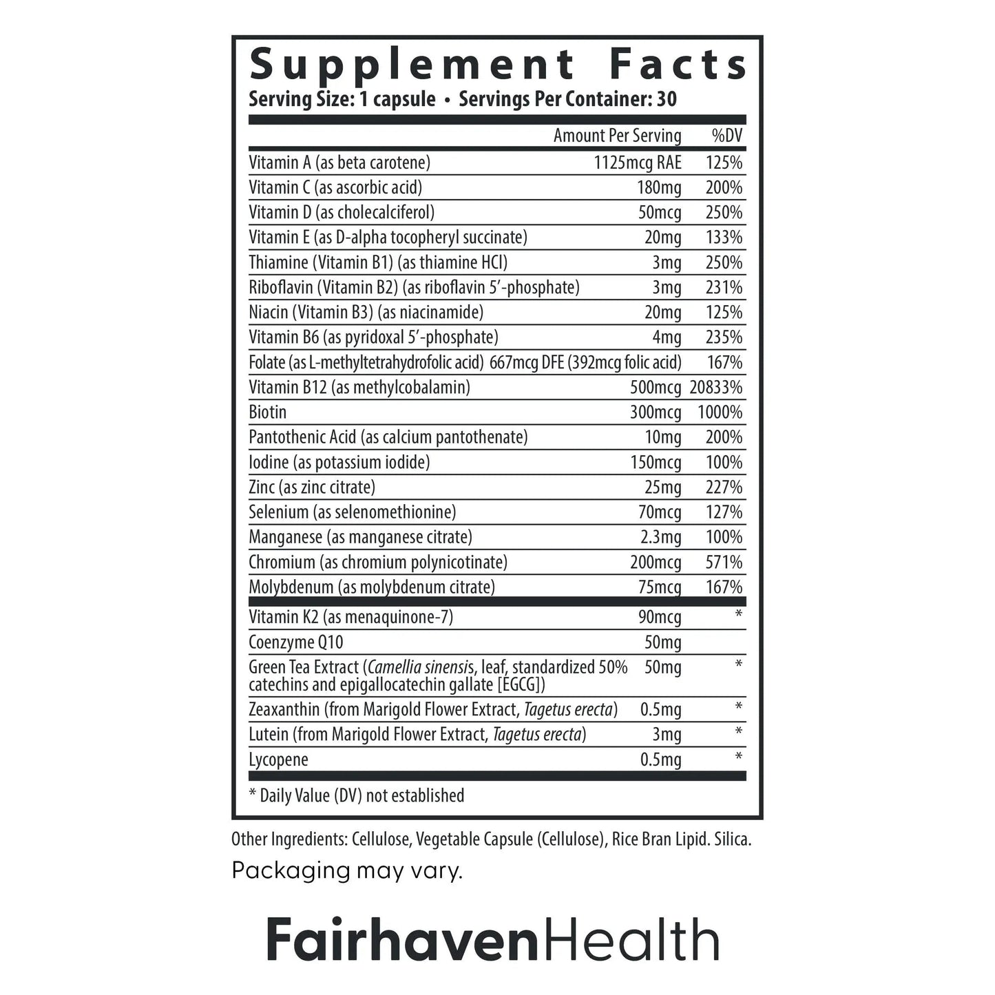 Fairhaven Health Womens Multivitamin Essentials | Once Daily Multivitamin for Women Support for Energy, Immune Health, Eye Health, Hormone Balance | Fairhaven HealthBuy Supplements Australia