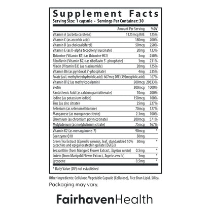Fairhaven Health Womens Multivitamin Essentials | Once Daily Multivitamin for Women Support for Energy, Immune Health, Eye Health, Hormone Balance | Fairhaven HealthBuy Supplements Australia