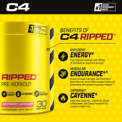 C4 Ripped & SuperHD, The Thermogenic Bundle, C4 Ripped Pre Workout Powder CellucorBuy Supplements Australia