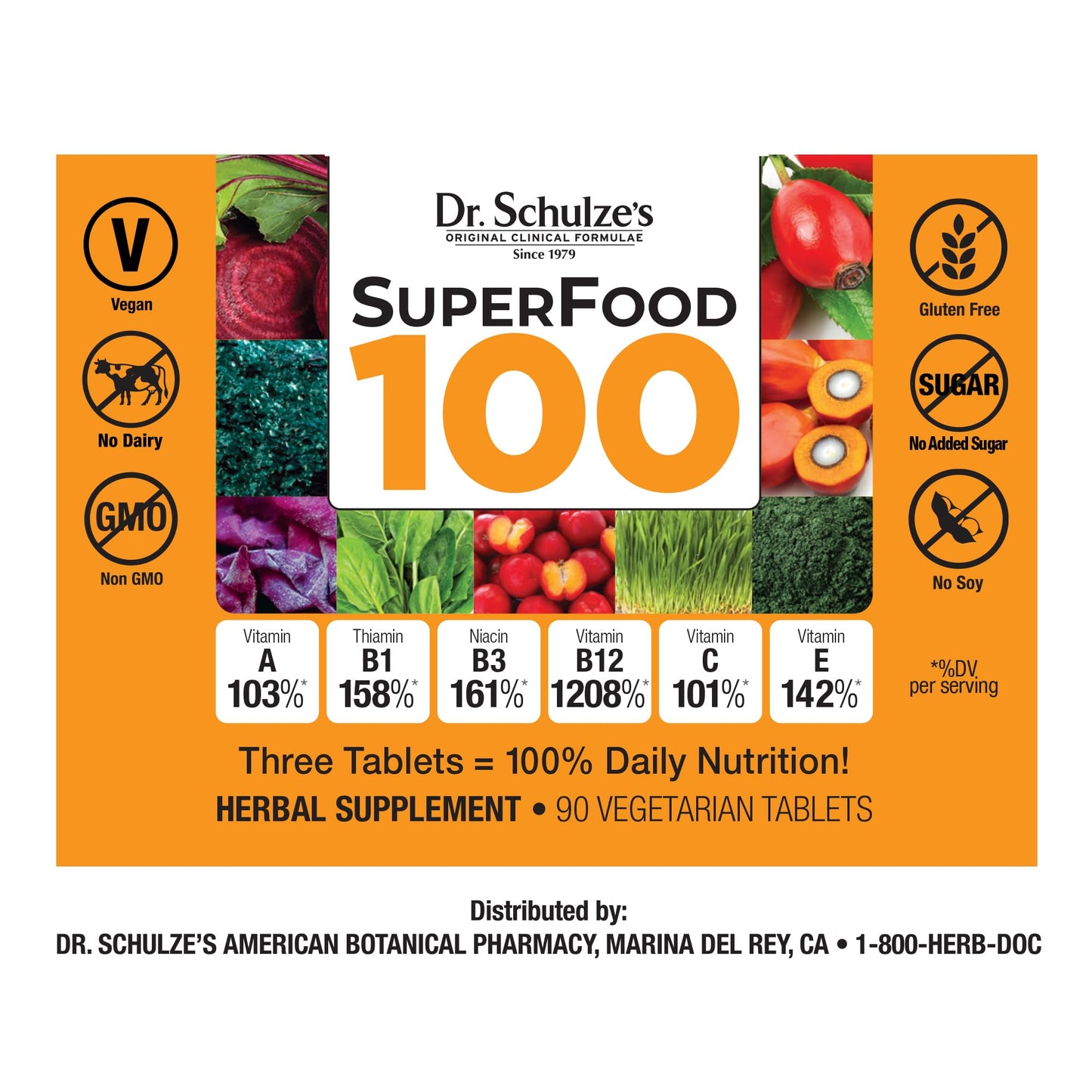 Dr. Schulze's Superfood 100 | Vitamin & Mineral Herbal Concentrate | Dietary Supplement Dr. Schulze'sBuy Supplements Australia