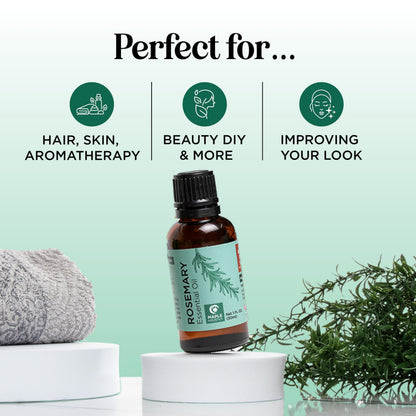 Pure Rosemary Essential Oil for Aromatherapy - Pure Rosemary Oil for Hair Skin and Nails Maple HolisticsBuy Supplements Australia