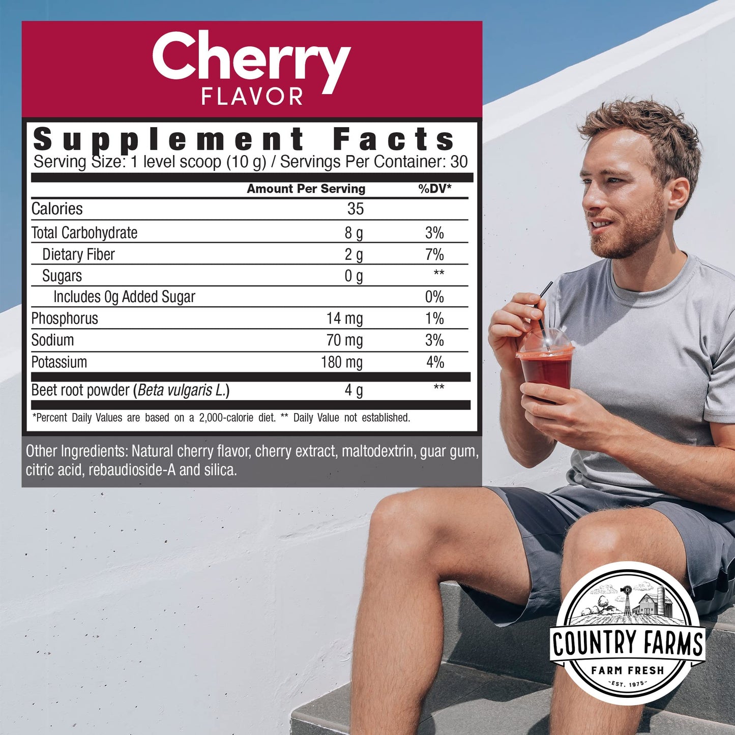 Country Farms Bountiful Beets, Wholefood Beet Extract Superfood, Helps Support Healthy Circulation and Promote Energy