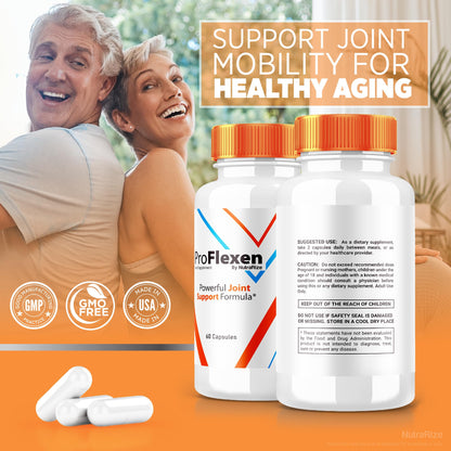 ProFlexen Capsules, ProFlexen Advanced Joint Support Formula, ProFlexen Collagen Support Pills, All Natural Supplement for Healthy and Flexible Joints, Official Pro Flexen Joint Reviews (60 Capsules) NutraRizeBuy Supplements Australia