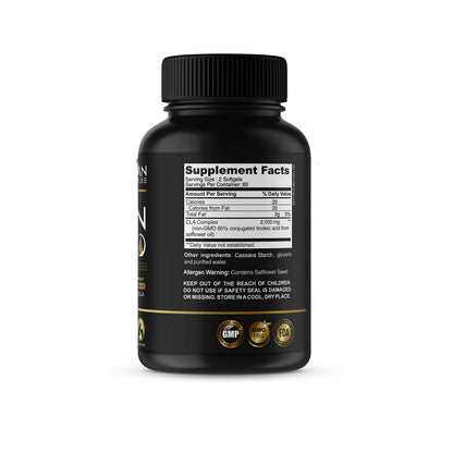Vegan CLA Pro 2000 mg Pure Premium CLA Safflower Oil Conjugated Linoleic Acid Best Promethean WellnessBuy Supplements Australia